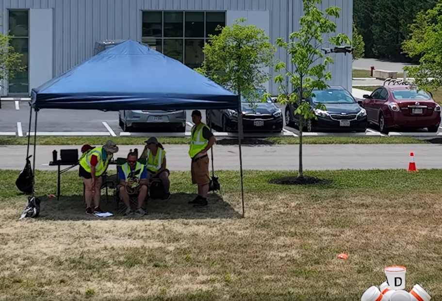 OSU-Group-Flight-Line-Training-Aerial-Image-of-Drone-Flight